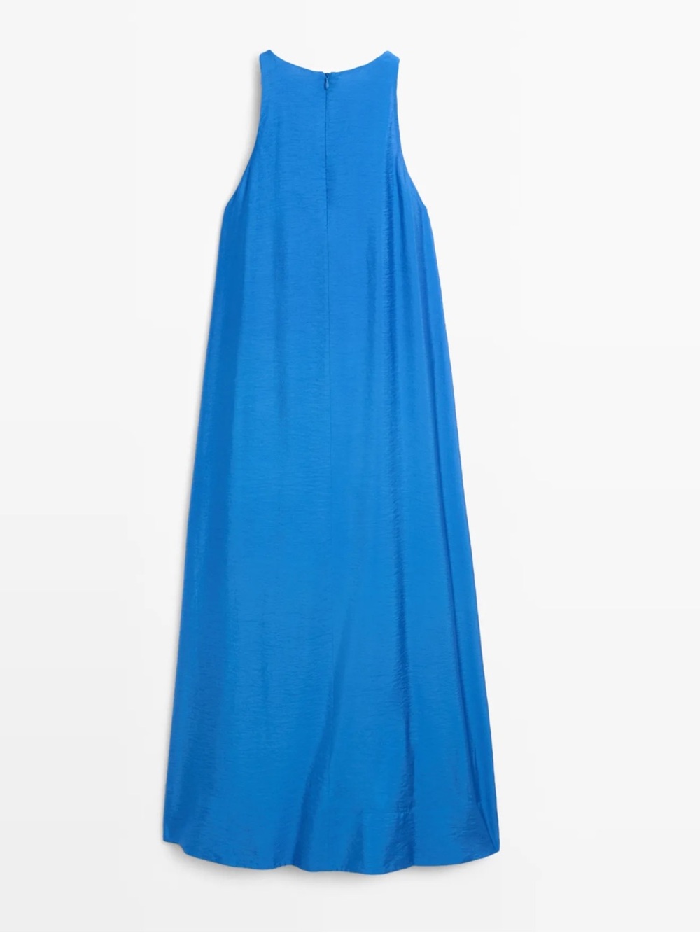 Massimo Dutti NWT FLOWING LONG HALTER DRESS 6607/509 - Picture 8 of 9